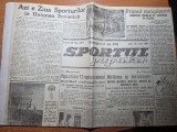 Sportul popular 22 iulie 1946-campionat atletism resita,sportul regiunea bacau