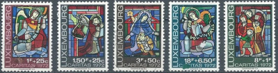 C164 - Luxemburg 1972 - Caritas 5v. neuzat,perfecta stare foto