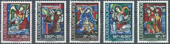 C164 - Luxemburg 1972 - Caritas 5v. neuzat,perfecta stare