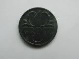 1 GROSZ 1939 POLONIA-ZINC-XF