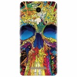 Husa silicon pentru Xiaomi Remdi Note 3, Abstract Multicolored Skull