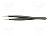 Pensetă IDEAL-TEK ESD ascuțită 120mm