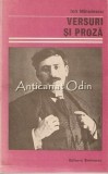 Cumpara ieftin Versuri si Proza - Ion Minulescu, Biblioteca Eminescu, Editura Eminescu, 1986, 463 pagini