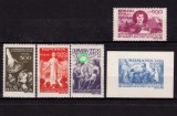 Cumpara ieftin ✅Romania 1947 LP 207 / MH + LP 208 / MNH &quot;Seceta&quot; , serie VARIETATE pe o marca+ colita