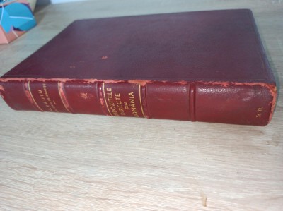 IMPOZITELE DIRECTE DIN ROMANIA (dedicatie /semnatura) C . TAUTU , 1939 *** LEGATURA DE LUX, CANT AURIT, DEDICATIE AUTOR foto
