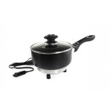 Oală electrică cu capac pentru mașină, 18cm x 8cm, 150W, 12V