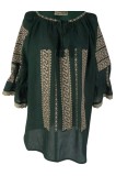 Bluza tip ie dama R46, verde moss marimea 4XL
