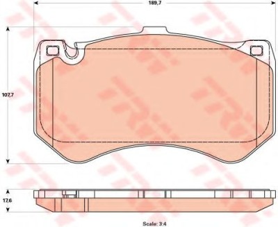 Set placute frana,frana disc MERCEDES S-CLASS (W222, V222, X222) (2013 - 2016) TRW GDB1907 foto