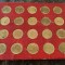 Set 20 monede/monezi, bronz aurit, produs Shell, Muzee Franta, stare perfecta