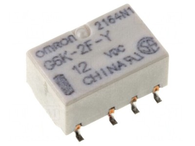 Releu Electromagnetic DPDT 12V 1A foto