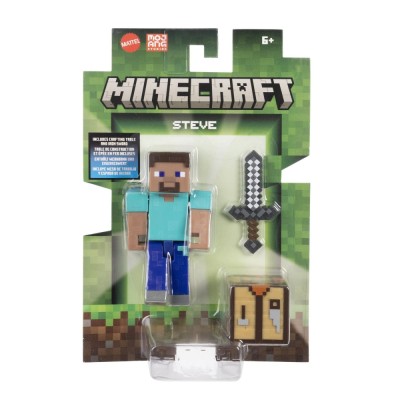 MINECRAFT CRAFT A BLOCK FIGURINA STEVE 8CM SuperHeroes ToysZone foto