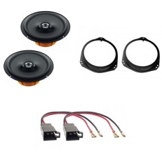 Pachet audio Opel Corsa, Difuzoare Hertz DIECI DCX 165.3, Inele Adaptoare, Mufe foto
