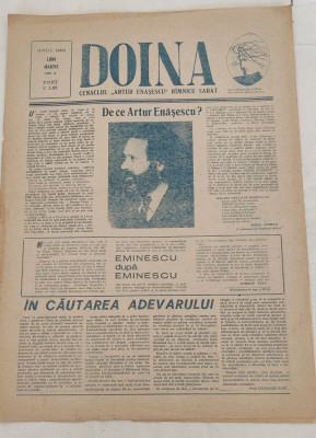 DOINA - Cenaclul &amp;quot;Arthur Enășescu&amp;quot; R&amp;acirc;mnicu Sărat (martie 1990) nr. 2 foto