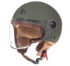 Casca open face pentru scuter - motocicleta MT Street S A6 verde mat &ndash; omologare noua ECE 22.06 M (57/58cm)