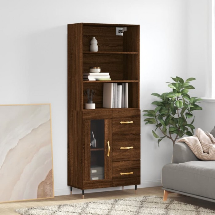 vidaXL Dulap &icirc;nalt, stejar maro, 69,5x34x180 cm, lemn compozit 3189492
