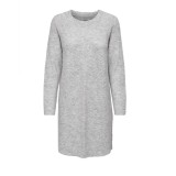 Rochie tricotata Only Onlcarol L S Knt Noos, gri, marime S - OUTLET