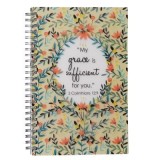 Notebook Wirebound Grace Sufficient 2 Cor 12: 9