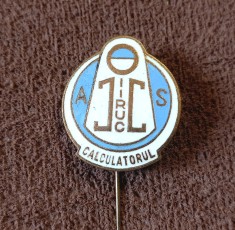 Insigna fotbal - AS "CALCULATORUL IIRUC" BUCURESTI