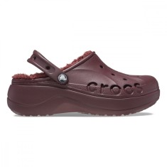 Saboti Crocs Baya Platform Lined Clog Bordo - Burgundy foto