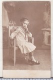 Bnk foto Portret de copil - Foto St Olteanu campina, Romania 1900 - 1950, Sepia, Portrete
