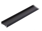 Profil aluminiu anodizat negru pentru module LED 1m VARIO30-01