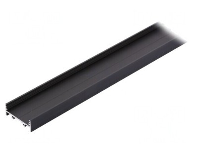 Profil aluminiu anodizat negru pentru module LED 1m VARIO30-01 foto