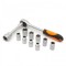Set chei tubulare cu clichet 12buc 1/2&quot; 10-24mm Crom-Vanadiu HANDY