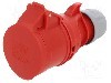 Conector alimentare AC, IEC 60309, IP44, 16A, 400V AC, 5 pini, PCE - 215-6