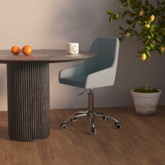 Scaun de birou pivotant, gri deschis, material textil