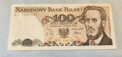 Polonia - 100 Zlotych / Zloți (1988) sRC788 foto