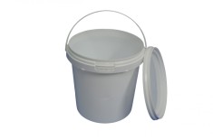 Galeata alimentara sigilabila, cu capac, 1 litru, alb