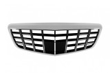 Grila fata tip Brabus crom/negru pentru Mercedes S-Class W221 2009-2012
