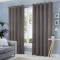 Draperie tip tesatura in cu inele gri, Madison, 150x210 cm, densitate 700 g/ml, Licio, 1 buc