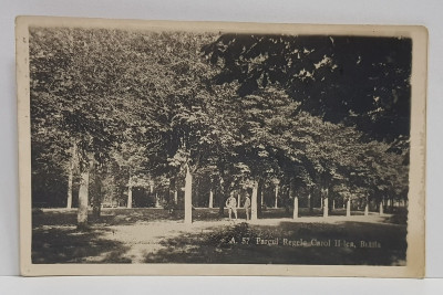 PARCUL REGELE CAROL AL II - LEA , BRAILA , CARTE POSTALA , 1947 foto