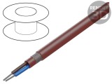 Cablu SiHF-C-Si 2x0,75mm&sup2; Cu litat silicon maro-roșu