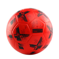 Minge Fotbal Ballground 500 Mărimea 4 Roșu-Negru