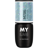 MYLAQ UV Gel Polish lac de unghii sub forma de gel culoare My Grey Dots 5 ml