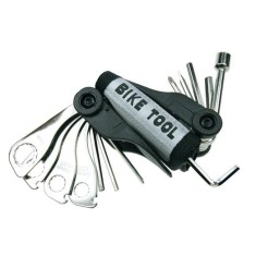 Set chei si surubelnite pentru reparatie biciclete 17 in 1 Perel ABTS1N foto