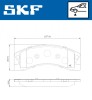 Set Placute Frana Disc SKF VKBP 81081 A Jeep Cherokee Grand Cherokee II