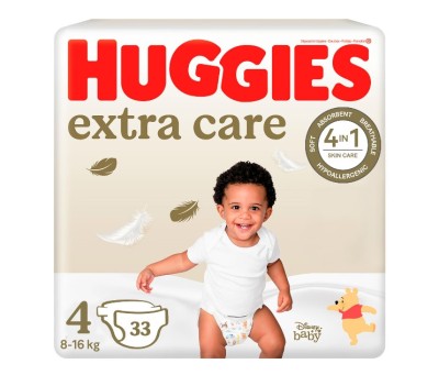Scutece Huggies Extra Care 4 Jumbo, 8-16 kg, 33 buc foto