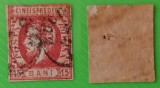 1871 -1872 Carol I cu barbă (nedantelate) - 15 BANI (02), Stampilat