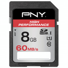 PNY 8GB High Performance (Video FullHD) SDHC 60/30MB/s UHS-I, Class 10, WaterProof, ShockProof, Temperature Proof foto