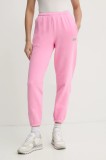 American Vintage pantaloni de trening culoarea roz, neted, IZU05BE25