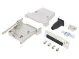 Conector D-Sub 25 pini mamă lipire pe cablu gold flash