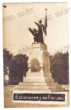 3818 - FOCSANI, Vrancea, Statue, Romania - old postcard, real Photo - unused