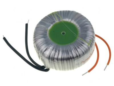 Transformator toroidal 120VA 230V 12V 10A cu cabluri foto