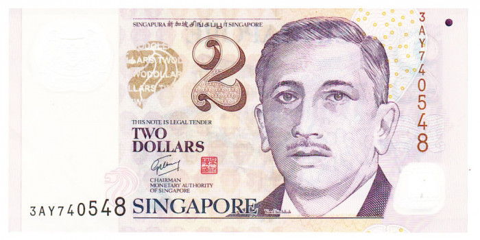 Singapore 2 Dollars 2011 Seria 3AY740548