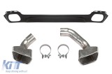 Difuzor spate stil M cu iesiri de evacuare potrivit pentru bara spate standard potrivit pentru BMW X5 F15 2014-2018 -o--o- Performance AutoTuning