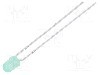 Dioda LED, 3mm, verde, {{Luminozitate}}, 20mA, 1,7...2,4V, EVERLIGHT - HLMP1790/QT264-3GD/S17