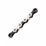 Lant Bicicleta KMC X11, 11 Viteze, 1/2X11/128 Inch, 114 Zale, Argintiu-Negru Ultimate FactoryBikes
